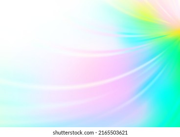 Light Multicolor, Rainbow vector abstract background. Colorful illustration in blurry style with gradient. The template for backgrounds of cell phones.