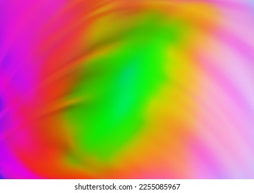 Light Multicolor, Rainbow vector abstract bright template. Colorful abstract illustration with gradient. The best blurred design for your business.