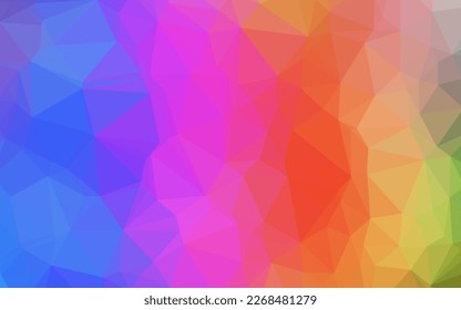 Light Multicolor, Rainbow vector abstract mosaic pattern. Brand new colorful illustration in with gradient. Elegant pattern for a brand book.