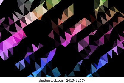 Light Multicolor, Rainbow vector abstract mosaic pattern. Glitter abstract illustration with an elegant design. Brand new design for your business.