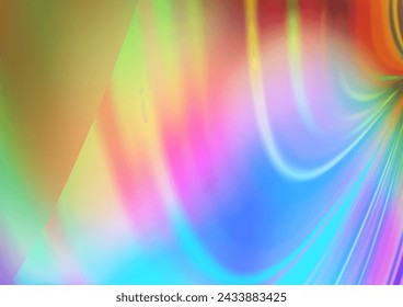 Light Multicolor, Rainbow vector abstract bright background. An elegant bright illustration with gradient. The template can be used for your brand book.