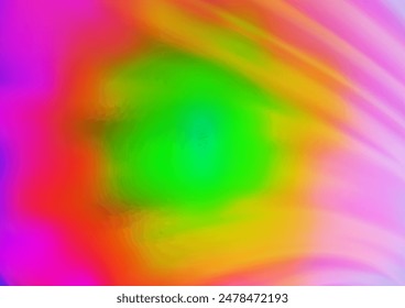 Light Multicolor, Rainbow vector abstract bright template. Creative illustration in halftone style with gradient. Brand new style for your business design.
