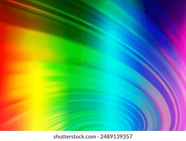 Light Multicolor, Rainbow vector abstract blurred template. Shining colorful illustration in a Brand new style. The best blurred design for your business.