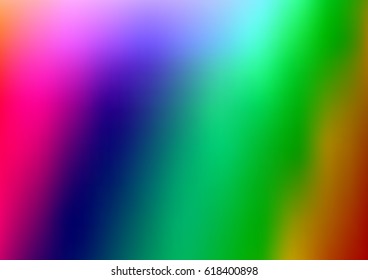 Light Multicolor, Rainbow vector abstract blurred background. Blurry abstract design. The textured pattern can be used for background. 