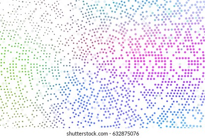 Light Multicolor, Rainbow vector abstract pattern with circles. Geometry template for your business design. Background with colored spheres.