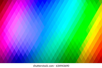 Light Multicolor, Rainbow vector abstract textured polygonal background. Blurry rectangular design. The pattern with repeating rectangles can be used for background.