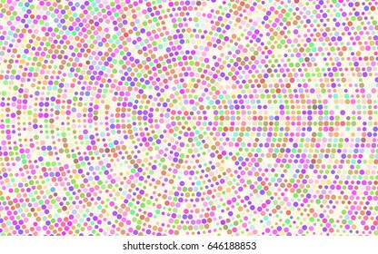 Light Multicolor, Rainbow vector abstract pattern with circles. Geometry template for your business design. Background with colored spheres.