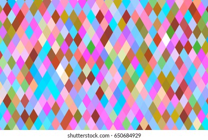 Light Multicolor, Rainbow vector abstract mosaic pattern. Shining illustration, which consist of triangles. The textured pattern can be used for background.