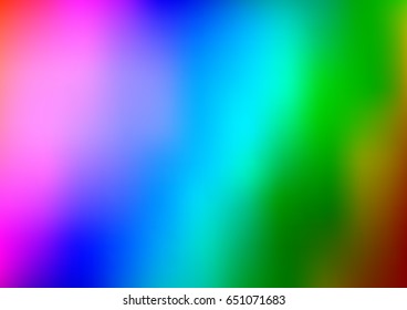 Light Multicolor, Rainbow vector abstract template. Creative illustration in halftone style with gradient. The elegant pattern can be used as part of a brand book.