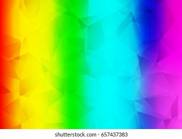 Light Multicolor, Rainbow vector abstract mosaic pattern. A vague abstract illustration with gradient. Brand-new design for your business.