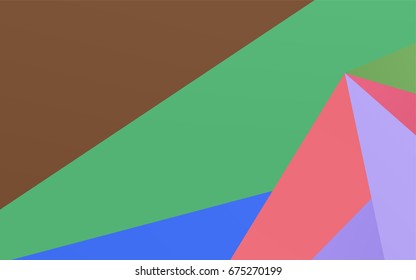 Light Multicolor, Rainbow vector abstract mosaic template. A completely new color illustration in a vague style. The elegant pattern can be used as part of a brand book.