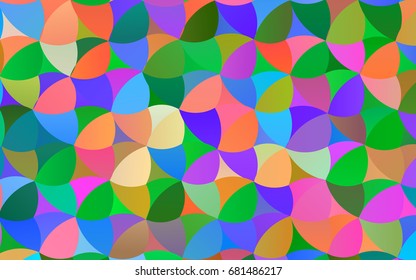Light Multicolor, Rainbow vector abstract pattern with circles. Geometry template for your business design. Background with colored spheres.
