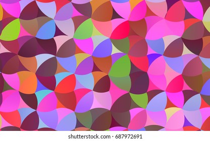 Light Multicolor, Rainbow vector abstract pattern with circles. Geometry template for your business design. Background with colored spheres.