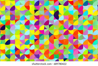 Light Multicolor, Rainbow vector abstract pattern with circles. Geometry template for your business design. Background with colored spheres.