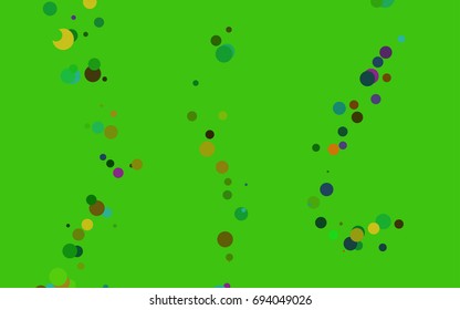 Light Multicolor, Rainbow vector abstract pattern with circles. Geometry template for your business design. Background with colored spheres.