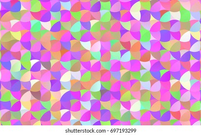 Light Multicolor, Rainbow vector abstract pattern with circles. Geometry template for your business design. Background with colored spheres.