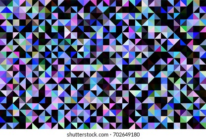 Light Multicolor, Rainbow vector abstract polygonal pattern. Triangular geometric sample with gradient.  The template can be used as a background for cell phones.