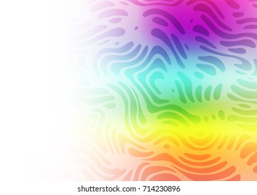 Light Multicolor, Rainbow vector abstract doodle pattern. Creative illustration in blurred style with doodles. A completely new design for your business.
