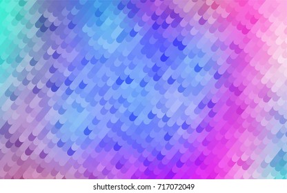 Light Multicolor, Rainbow vector abstract curved pattern. A completely new color illustration in a vague style. The best curved design for your business.