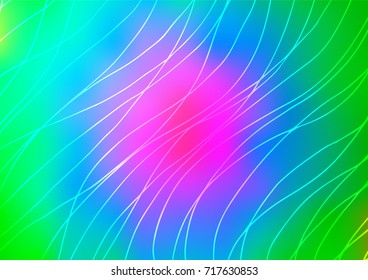 Light Multicolor, Rainbow vector abstract doodle template. A completely new color illustration in doodle style. The best blurred design for your business.
