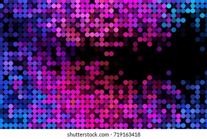 Light Multicolor, Rainbow vector abstract pattern with circles. Geometry template for your business design. Background with colored spheres.