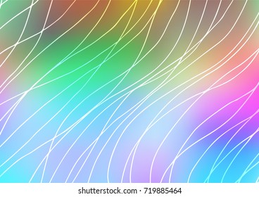 Light Multicolor, Rainbow vector abstract doodle background. Sketchy hand drawn doodles on blurred background. The template can be used as a background for cell phones.