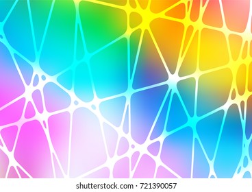 Light Multicolor, Rainbow vector abstract doodle pattern. Creative illustration in blurred style with doodles and Zen tangles. The completely new template can be used for your brand book.