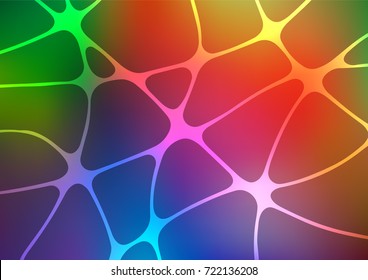 Light Multicolor, Rainbow vector abstract doodle template. Glitter abstract illustration with doodles and Zen tangles. A completely new template for your business design.