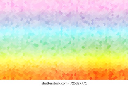 Light Multicolor, Rainbow vector abstract pattern with circles. Geometry template for your business design. Background with colored spheres.