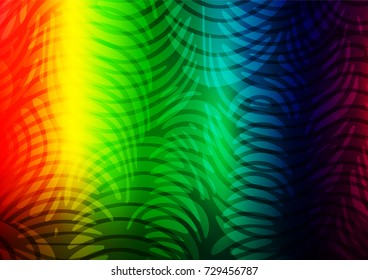 Light Multicolor, Rainbow vector abstract doodle pattern. Shining colored illustration with doodles in Zen tangle style. Brand-new style for your business design.