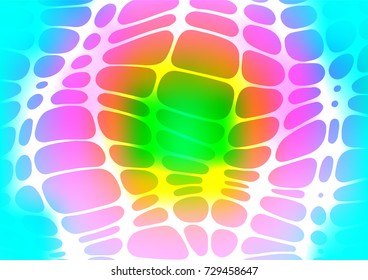 Light Multicolor, Rainbow vector abstract doodle background. Creative illustration in blurred style with doodles and Zen tangles. The template can be used as a background for cell phones.