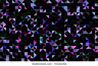 Light Multicolor, Rainbow vector abstract mosaic template. A vague abstract illustration with gradient. Brand-new design for your business.