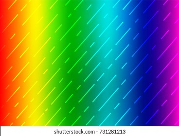 Light Multicolor, Rainbow vector abstract doodle texture. Colorful abstract illustration with lines in Asian style. Brand-new style for your business design.