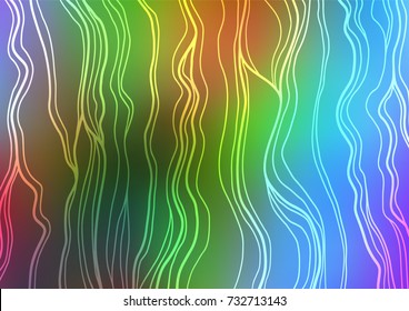 Light Multicolor, Rainbow vector abstract doodle background. Sketchy hand drawn doodles on blurred background. Brand-new style for your business design.