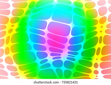 Light Multicolor, Rainbow vector abstract doodle background. An elegant bright illustration with lines in Natural style. The template can be used as a background for cell phones.