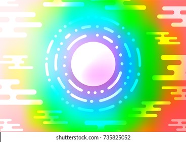 Light Multicolor, Rainbow vector abstract doodle texture. Geometric doodle illustration in Origami style with gradient. The completely new template can be used for your brand book.