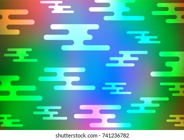 Light Multicolor, Rainbow vector abstract doodle pattern. An elegant bright illustration with lines in Natural style. The pattern can be used for wallpapers and coloring books.