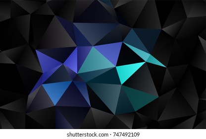 Light Multicolor, Rainbow vector abstract polygonal pattern. Creative geometric illustration in Origami style with gradient. The polygonal design can be used for your web site.