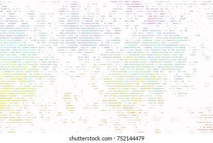 Light Multicolor, Rainbow vector abstract pattern with circles. Geometry template for your business design. Background with colored spheres.