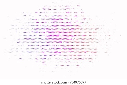 Light Multicolor, Rainbow vector abstract pattern with circles. Geometry template for your business design. Background with colored spheres.