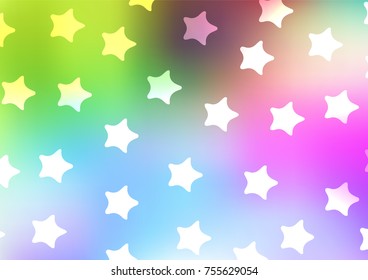Light Multicolor, Rainbow vector abstract doodle background. Sketchy hand drawn doodles on blurred background. A completely new template for your business design.