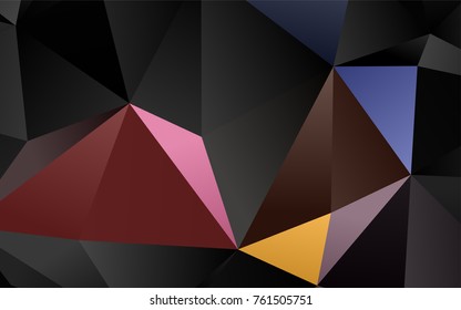 Light Multicolor, Rainbow vector abstract mosaic pattern. Colorful abstract illustration with gradient. The polygonal design can be used for your web site.
