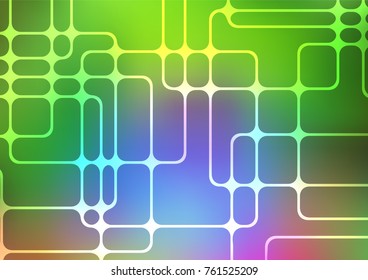 Light Multicolor, Rainbow vector abstract doodle texture. Blurred decorative design in Indian style with Zen tangles. A new texture for your design.