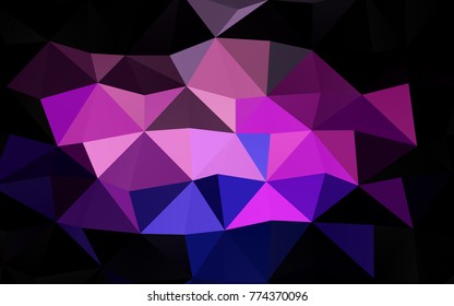Light Multicolor, Rainbow vector abstract polygonal background. A sample with polygonal shapes. The polygonal design can be used for your web site.