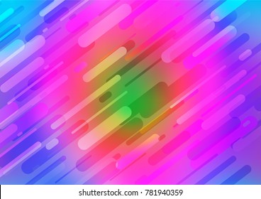 Light Multicolor, Rainbow vector abstract doodle pattern. Shining colored illustration with doodles in Zen tangle style. A new texture for your design.