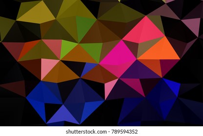 Light Multicolor, Rainbow vector abstract mosaic pattern. Glitter abstract illustration with an elegant design. A completely new template for your business design.