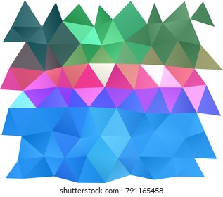Light Multicolor, Rainbow vector abstract mosaic template. Geometric illustration in Origami style with gradient.  The elegant pattern can be used as part of a brand book.