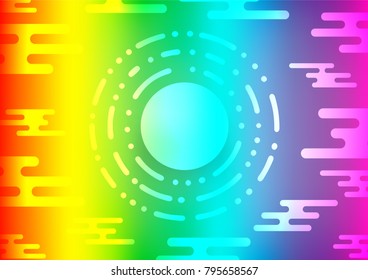 Light Multicolor, Rainbow vector abstract doodle pattern. Brand-new colored illustration in blurry style with doodles. The pattern can be used for coloring books and pages for kids.