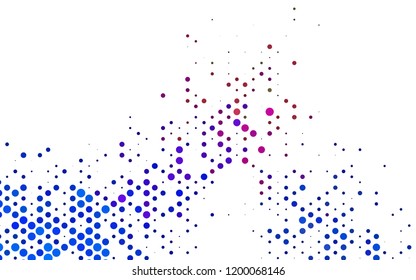Light Multicolor, Rainbow vector backdrop with dots, spots. Colorful illustration with blurred circles in nature style. Template for your brand book.