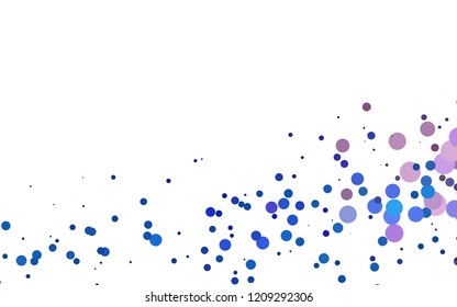 Light Multicolor, Rainbow vector backdrop with dots, spots. Blurred bubbles on abstract backdrop with colorful gradient. Design for business adverts.